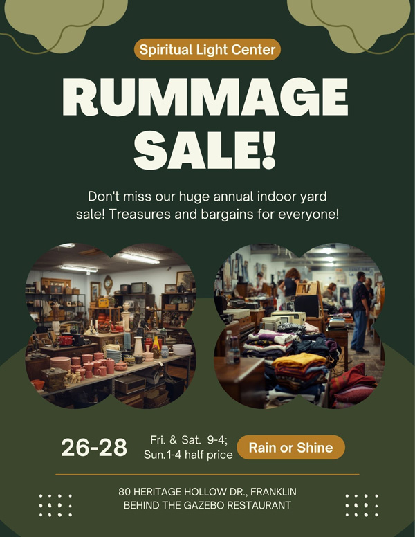 Yard Sale June 26, 27, 28